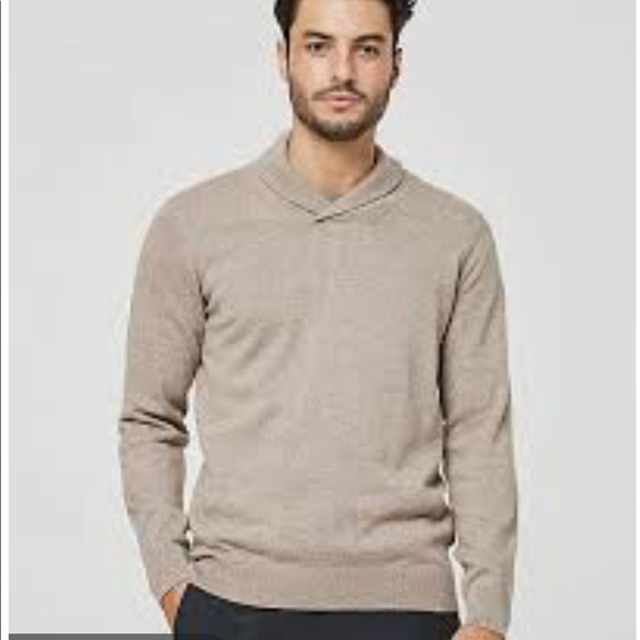 le chateau Other - Le Chateau Cotton Shawl Collar Semi-Fitted Sweater